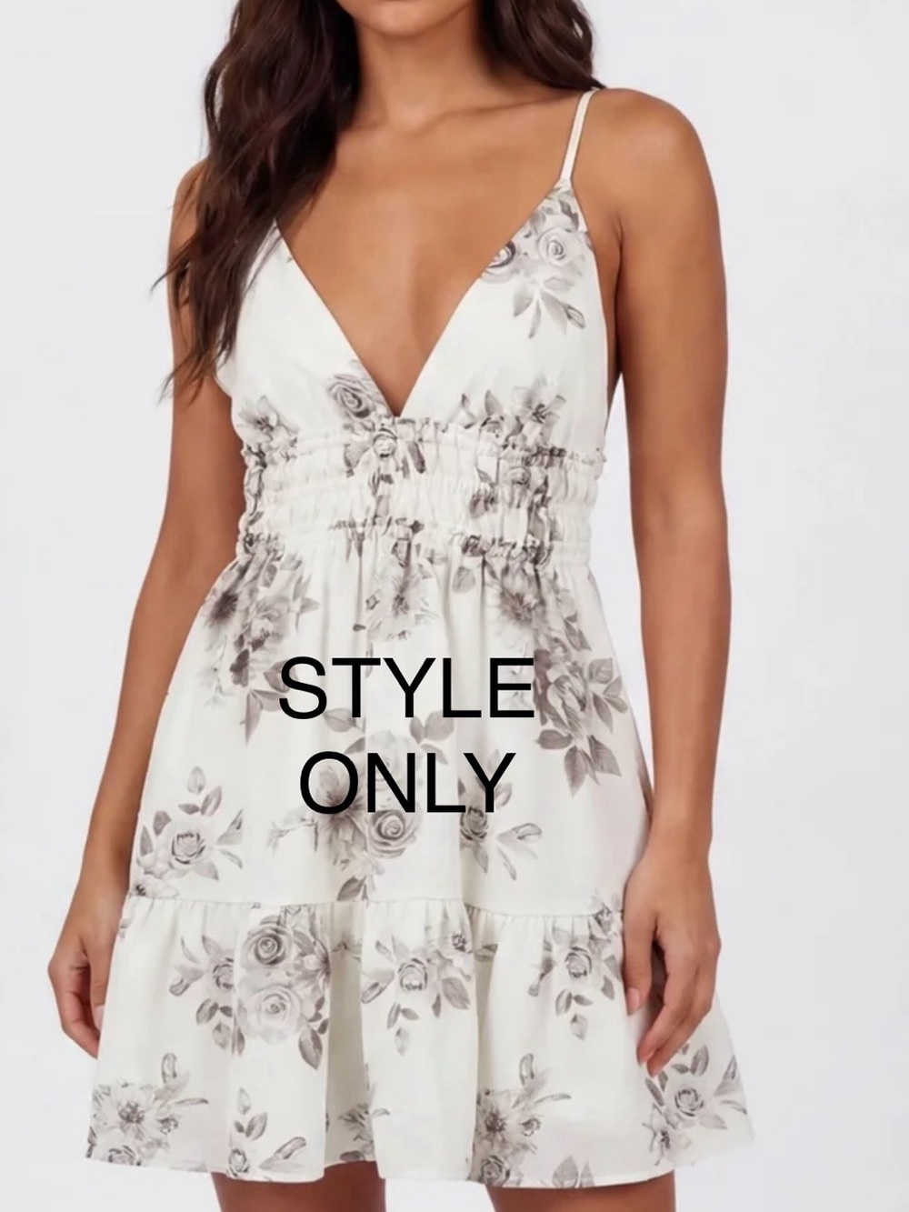 Charlotte Russe White Spotted Mini Dress